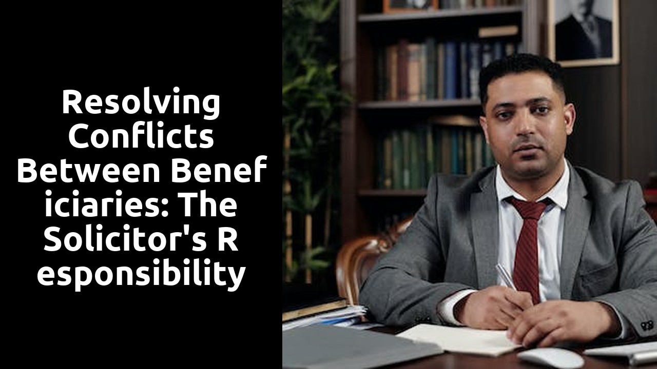 Resolving Conflicts between Beneficiaries: The Solicitor's Responsibility