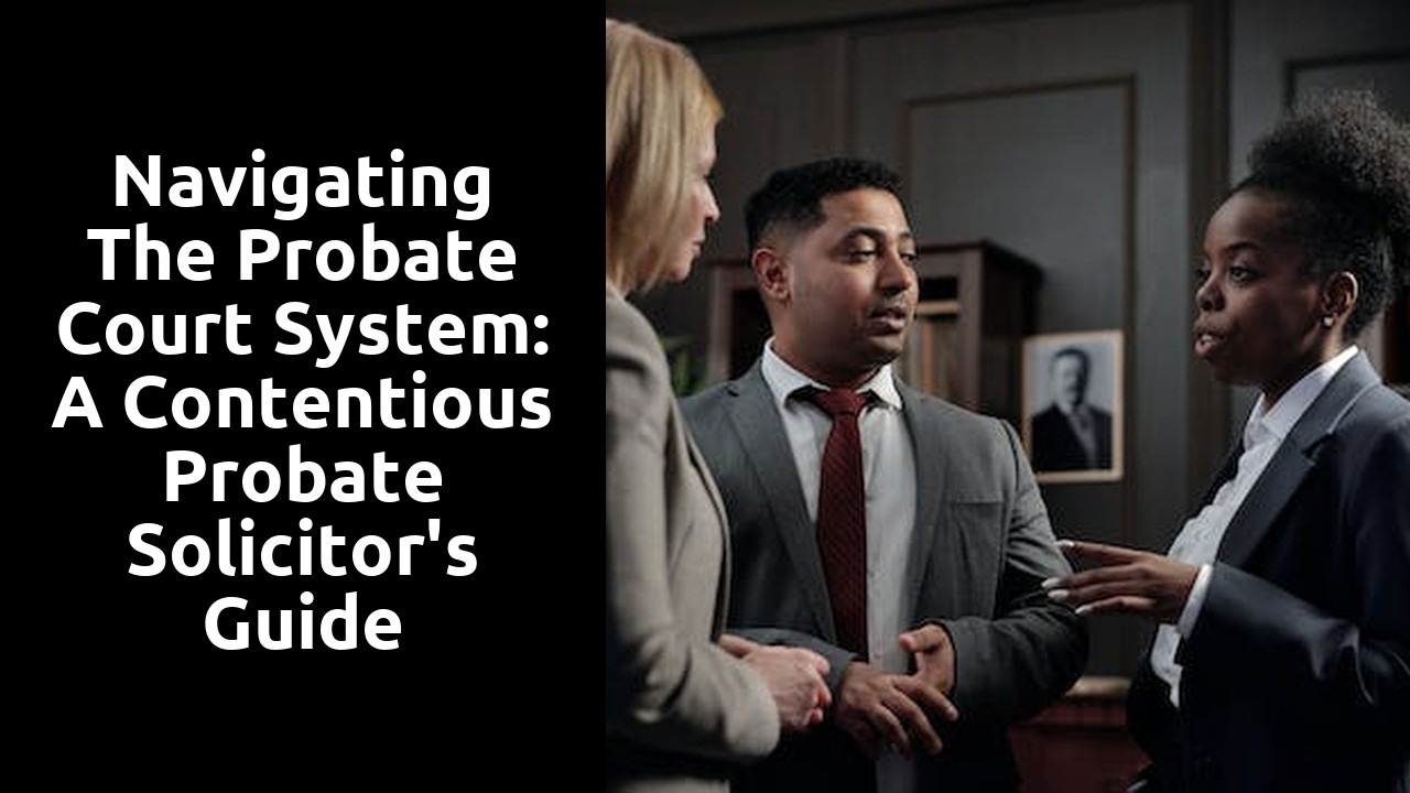 Navigating the Probate Court System: A Contentious Probate Solicitor's Guide