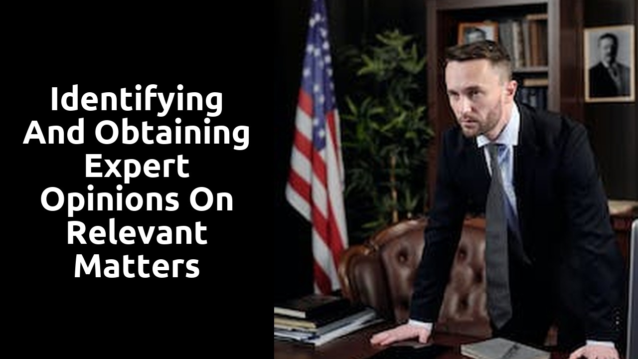 Identifying and obtaining expert opinions on relevant matters