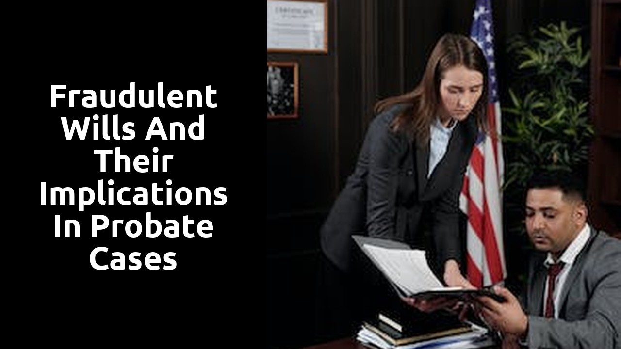 Fraudulent wills and their implications in probate cases