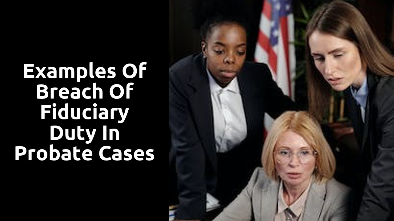 Examples of breach of fiduciary duty in probate cases