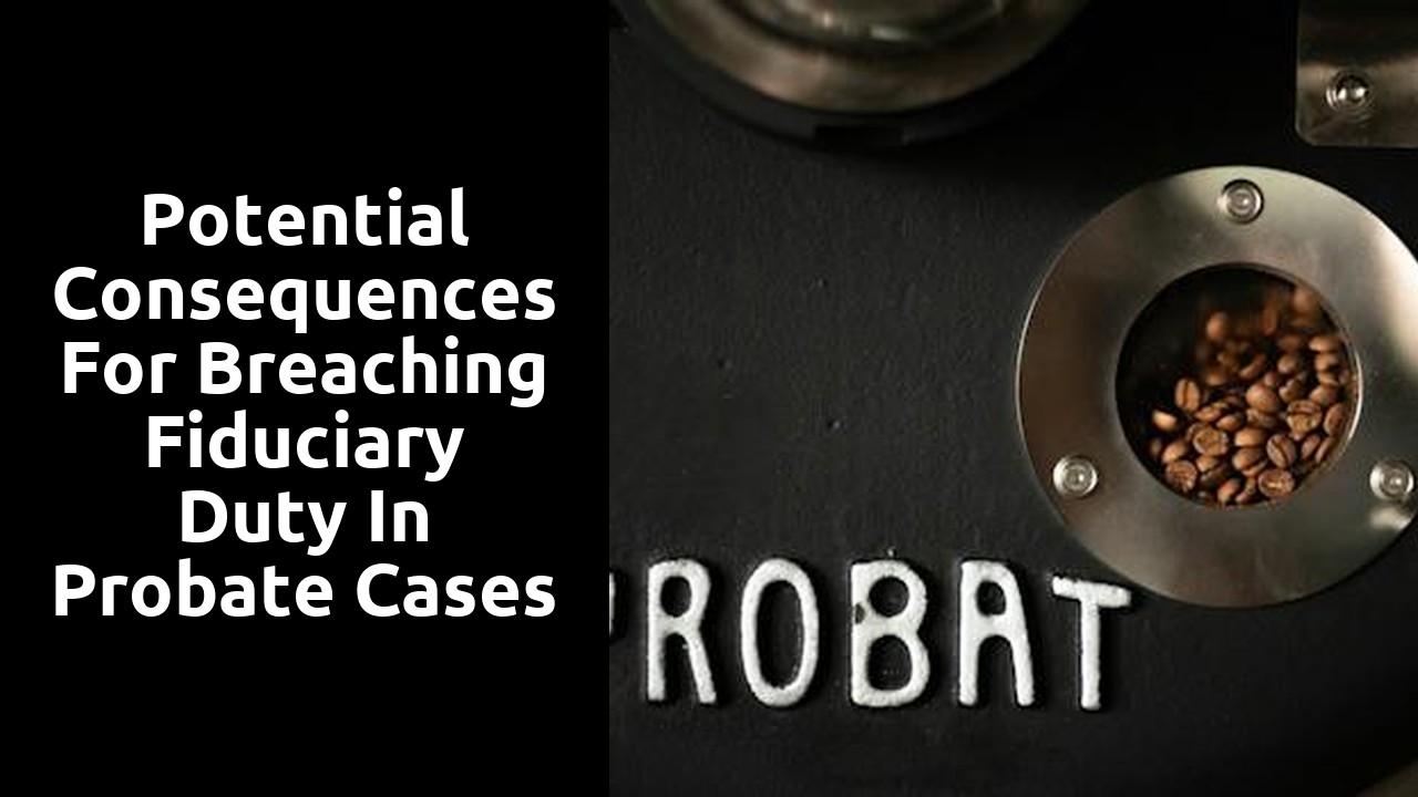 Potential consequences for breaching fiduciary duty in probate cases
